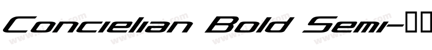 Concielian Bold Semi字体转换